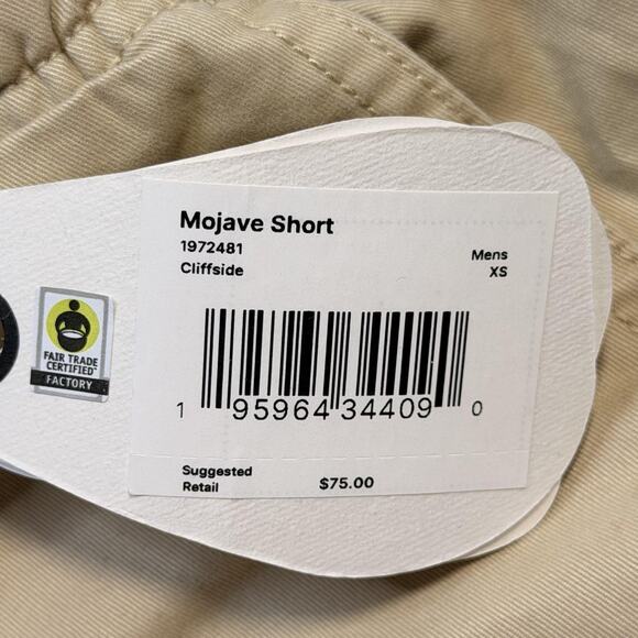 prAna Shorts Mens XS Khaki Mojave Short 5 Inseam Organic Cotton Stretch 1972481 - Picture 7 of 13